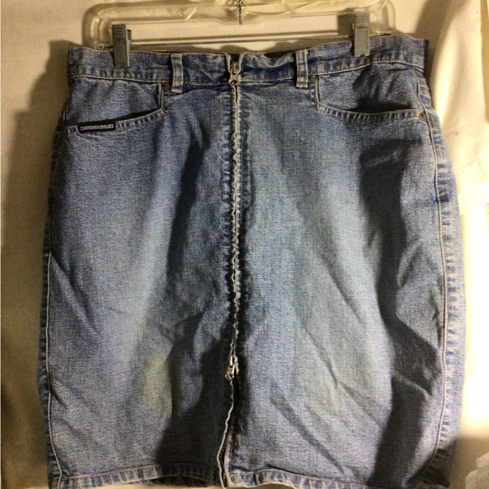 Light Blue Denim Woman’s Mini Skirt